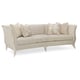 Cream Nubby Brushed Tweed Fabric Traditional AVONDALE SOFA by Caracole 