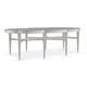 Frame in Soft Radiance & Glass Top Oval Cocktail Table LILLIAN by Caracole 