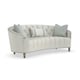 Soft Natural Gray Chenille Curvaceous Shape CLASSIC ELEGANCE SOFA by Caracole 