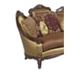 Luxury Silk Chenille Loveseat Carved Wood HD-90023 Classic Traditional