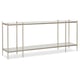 Clear Glass Top & Metal Frame Console Table PERFECTION by Caracole 