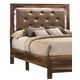 Espresso Finish Queen Platform Bed Modern Cosmos Furniture YasmineBrown
