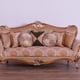 Luxury Sand & Gold Wood Trim AUGUSTUS Sofa Set 4 Pcs EUROPEAN FURNITURE Traditional