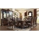 Homey Design HD-8006 Traditional Victorian Dark Brown Carved Wood Dining Room China Cabinet 