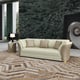 Premium Italian Leather Taupe-off White Sofa VOGUE  EUROPEAN FURNITURE Modern