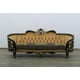 Classic Black Gold Fabric 30019 BELLAGIO III Sofa Set 2Pcs EUROPEAN FURNITURE 