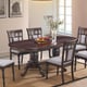 Espresso Finish Wood Upholstered Dining Chair Set of 2 Cosmos Furniture Lakewood