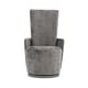 Performance Dark Grey Fabric RENDITION SWIVEL CHAIR by Caracole 