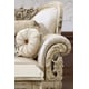 Plantation Cove White Leather Accent Chair Traditional Homey Design HD-32 