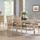 Gold Finish Wood Dining Table Transitional Cosmos Furniture Zora Gold