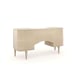 Champagne Pearl Natural Glow Finish Two Doors Vanity Table w/ Chair Fancy Me by Caracole 