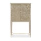 Champagne Shimmer Finish Leaf Pattern Bar Cabinet A New Leaf by Caracole 