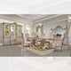 Traditional Gold & Pink Beige Solid Wood China Homey Design HD-9086