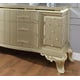 Traditional Satin Gold Finish CAL King Bedroom Set 5Pcs Homey Design HD-8092
