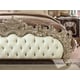 Antique White Silver King Bedroom Set 3 Pcs Traditional Homey Design HD-8017 