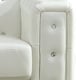 White Faux Leather Sofa Modern Cosmos Furniture Charlise