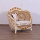 Luxury Sand & Gold Wood Trim VALENTINE Sofa Set 4 Pcs EUROPEAN FURNITURE Classic