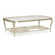  Gold Metal Frame W/ Cutout Flowers Coffee Table FLOWER POWER by Caracole 