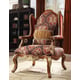 Luxury Cherry Finish Sectional Sofa Set 3Pcs Traditional Homey Design HD-2575