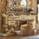 Baroque Rich Gold King Bedroom Set 5Pcs Traditional Homey Design HD-8086