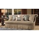 Homey Design HD-1625 Luxury Beige Living Room Sofa Loveseat Chair Coffee Table End Table Set 5Pcs Carved Wood
