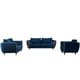 Luxury Blue Velvet SIPARIO VITA Sofa EF-22560 EUROPEAN FURNITURE Modern Glam