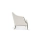Low-pile Performance Velvet Soft Silver Paint Chair SWEET AND PETITE by Caracole 