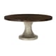 Fumed Figured Eucalyptus Round MODERNE DINING TABLE by Caracole 