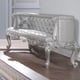 Traditional Silver Wood Bench Homey Design HD-1808-B