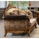 Homey Design HD-26 Traditional Espresso Dark Walnut Sofa Loveseat Chair Set 3Pcs
