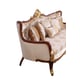 Luxury Antique Walnut & Gold VERONICA II Sofa EUROPEAN FURNITURE Traditional