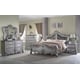 Gray Finish Wood Eastern King Bed Transitional Cosmos Furniture Adriana