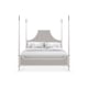 Dove Gray Performance Velvet Queen Poster Bed TO POST OR NOT TO POST-KING by Caracole 