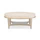 Washed Alabaster & Blush Taupe Finish ADELA COCKTAIL TABLE by Caracole 