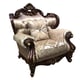 Cherry Finish Wood Armchair Traditional Cosmos Furniture Jade