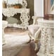 White Gloss Finish End Table Set 2Pcs Traditional Homey Design HD-8089