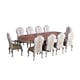 Luxury Antique Silver & Ebony BELLAGIO Dining Table Set 11Pcs EUROPEAN FURNITURE 