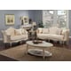 Luxury Champagne Chenille Tufted Sofa Wood Trim HD-90014 Classic Traditional