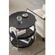 Tuxedo Black & Whisper of Gold End Table GO AROUND IT by Caracole 