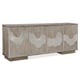 Driftwood Neutral Metallic & Glass 4 Doors Buffet Go With The Flow by Caracole 