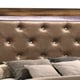 Espresso Finish King Bedroom Set 3Pcs Modern Cosmos Furniture YasmineBrown