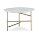 Marble Top & Lucent Bronze Smooth Metallic Paint CONCENTRIC Coffee Table by Caracole 