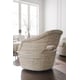 Nuanced Shades Fabric Swivel Chair LOOP ME IN by Caracole 