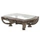 Luxury Chenille Formal Sofa Loveseat Table Set 3Pcs Benetti's Sicily Classic