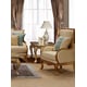Gold & Light Beige Armchair  Traditional Cosmos Furniture Majestic