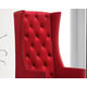 Hollywood Red Velvet Accent Chair