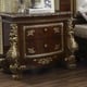 Burl & Metallic Antique Gold CAL King Bedroom Set 6Pcs Traditional Homey Design HD-1803