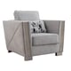 Gray Fabric Armchair w/ Steel Legs Modern Cosmos Furniture Kingston 