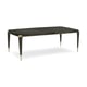 Charcoal Anegre & Whisper of Gold Finish Extendable Dining Table All Trimmed Out by Caracole 