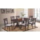 Espresso Finish Wood Oval Dining Table Transitional Cosmos Furniture Lakewood